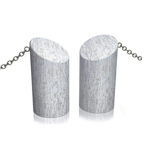 Borne de protection - birillo - Arredo di Pietra srl - amovible / en travertin / haute résistance