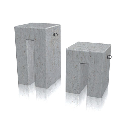 Borne de protection - bridge - Arredo di Pietra srl - amovible / en travertin / haute résistance