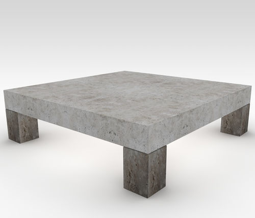 Banc public contemporain - basic sQuare - Arredo di Pietra srl - en travertin / sans dossier / sans accoudoirs
