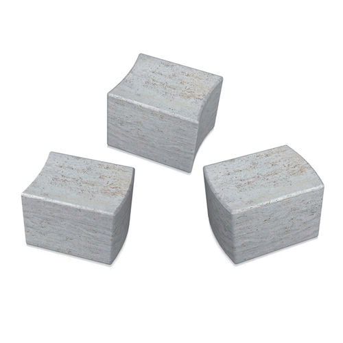 Tabouret contemporain - puzzle - Arredo di Pietra srl - en travertin / avec piètement en travertin / modulable