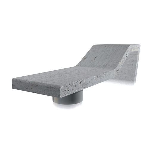 Bain de soleil contemporain - mazzini - Arredo di Pietra srl - en travertin / en travertin / pour espace public