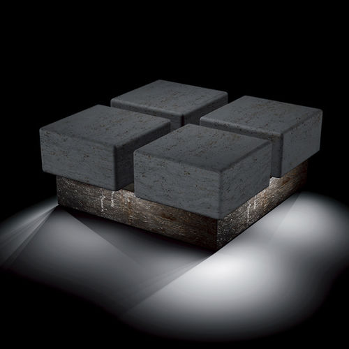 Banc public contemporain - perquattro luce - Arredo di Pietra srl - en travertin / sans dossier / sans accoudoirs