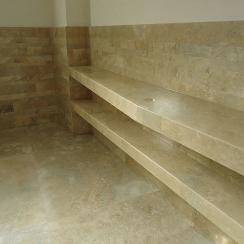 Étagère murale - Arredo di Pietra srl - contemporaine / en travertin / pour hôtel