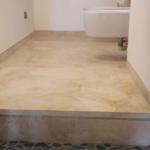 Plinthe beige - Arredo di Pietra srl - marron / en travertin / rectangulaire