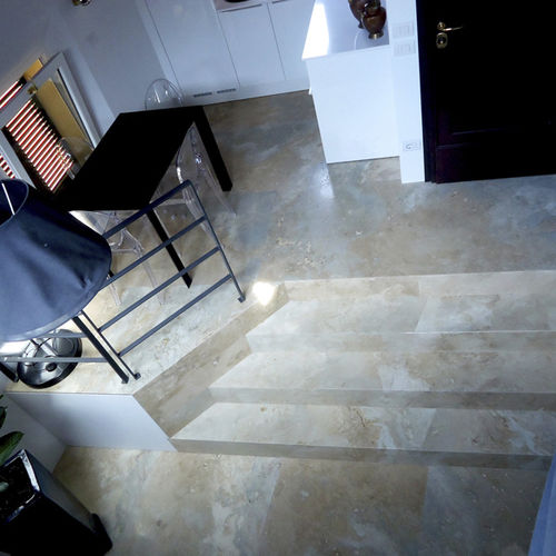 Carrelage en pierre naturelle - OLIVA - Arredo di Pietra srl - en travertin / poli / texturé