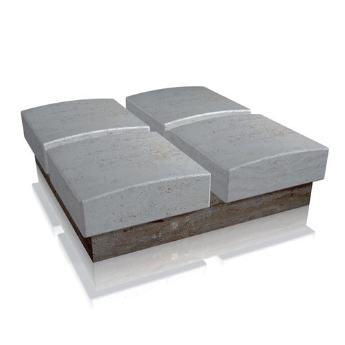 Banc public contemporain - vesso - Arredo di Pietra srl - en travertin / avec dossier / sans accoudoirs