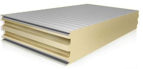 Panneau sandwich pour sol - FROST DOUBLE - SILEX NAV-SYSTEM - face métallique / âme en polyisocyanurate PIR