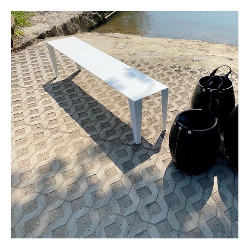 Banc contemporain - GAZELLE - TERRE ET METAL - en acier / en acier thermolaqué / sans dossier