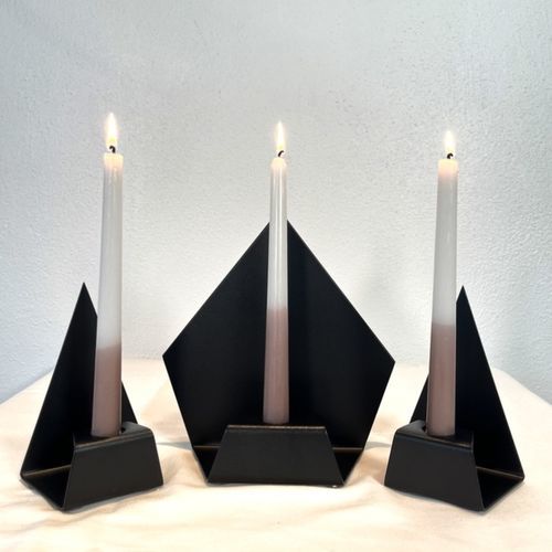Bougeoir en métal - LOLA - TERRE ET METAL