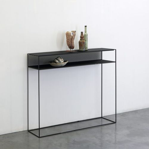 Console contemporaine - TRISTANO - ZEUS - en métal / avec piètement en métal / rectangulaire