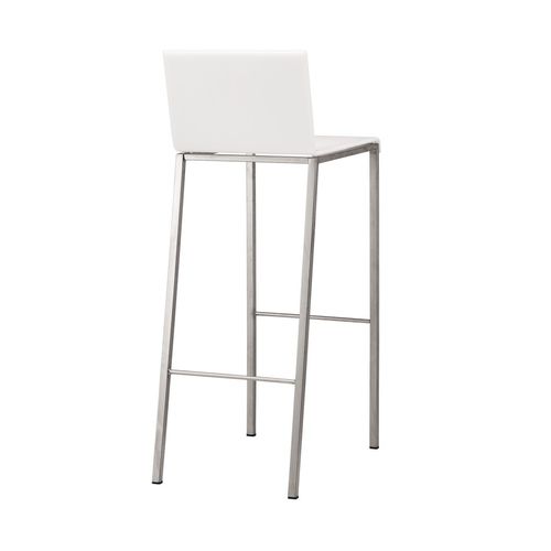 Chaise de bar contemporaine - BIANCO - ZEUS - d'intérieur / en acier inoxydable / en acrylique