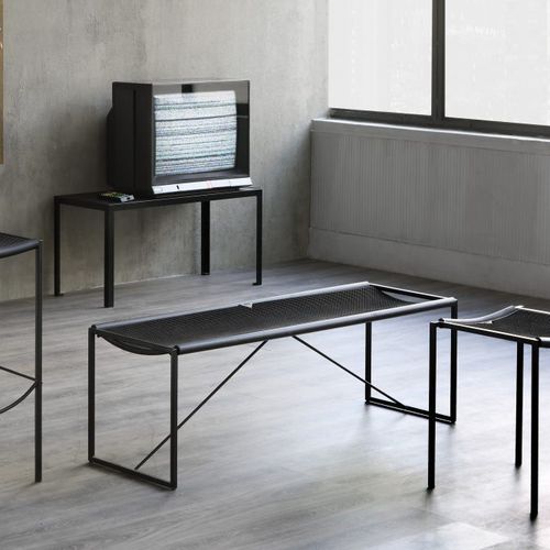 Banc design minimaliste - PANCA - ZEUS - en métal / en caoutchouc