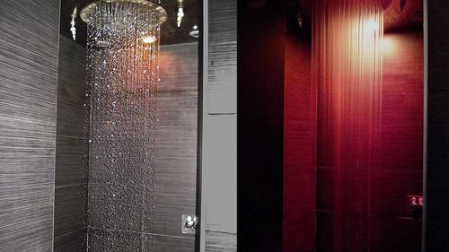 Douche à l'italienne - THREE-SEASON  - INTERVAP EUROPA SLU - en acier / pour spas / pour sauna
