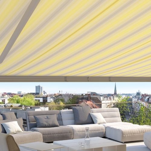 Toile de pergola en PET - MODERN BASICS BLUE - Weinor - résidentiel