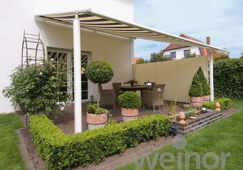 Paravent de terrasse contemporain - PARAVENTO - Weinor - en aluminium / en toile / professionnel