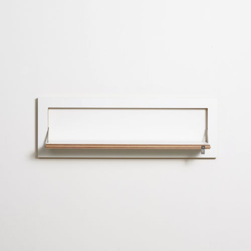 Étagère murale - FL&Auml;PPS 80&times;27-1 - AMBIVALENZ - modulable / design industriel / en bouleau