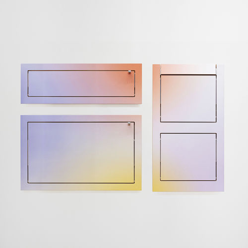 Bureau mural - FLÄPPS SET: SUNRISE - AMBIVALENZ - contemporain / en bois / modulable