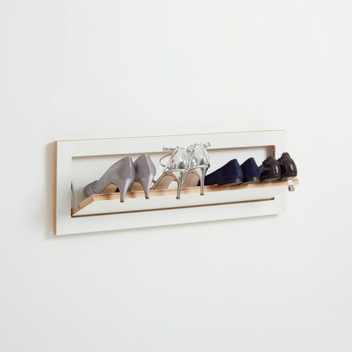 Étagère à chaussures contemporaine - Fläpps: FL250002 - AMBIVALENZ - murale / en contreplaqué / en HPL
