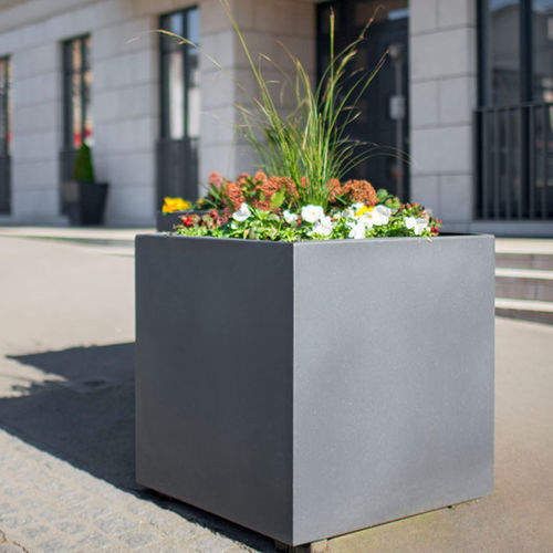 Jardinière en acier à revêtement par poudre - 720 - ABES S.à r.l. Public Design - rectangulaire / carrée / verticale