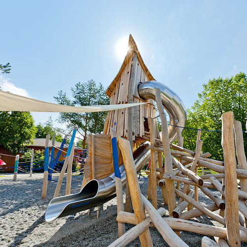 Toboggan tournant - LEISURE PARK ALLENSBACH - atlantics GmbH - pour aire de jeux / en acier inoxydable / tubulaire