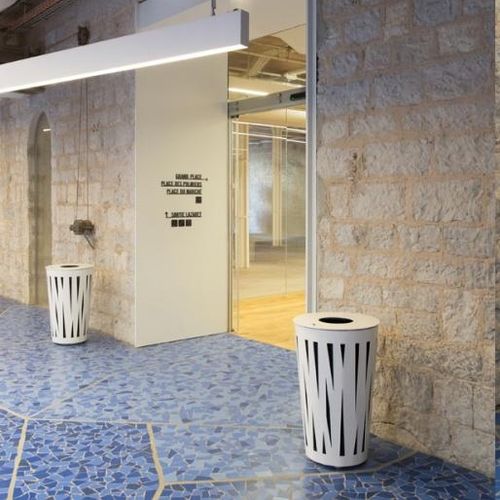 Cendrier en acier - EVOLUTION - univers & cité | mobilier urbain - en inox / d'extérieur / pour espace public