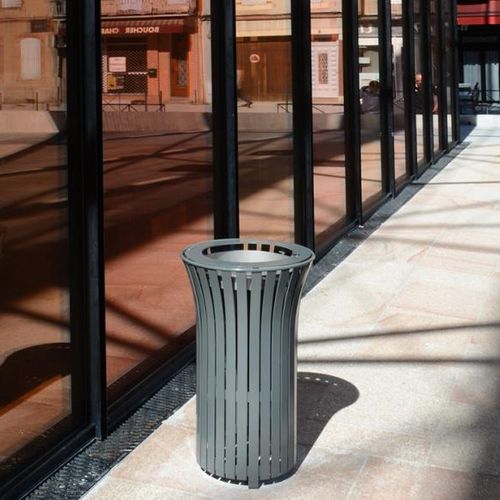 Cendrier sur pied - SOLIS - univers & cité | mobilier urbain - en acier / pour extérieur / pour espace public