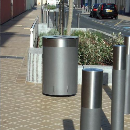 Poubelle publique - ALLIAGE - univers & cité | mobilier urbain - de tri sélectif / en inox / en tôle d'acier