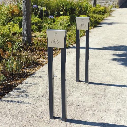 Range-vélo au sol - FUSION - univers & cité | mobilier urbain - sécurisé / pour espace public / en acier