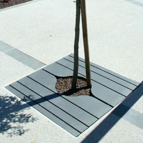 Grille d'arbre carrée - LINK - univers & cité | mobilier urbain - rectangulaire / en acier