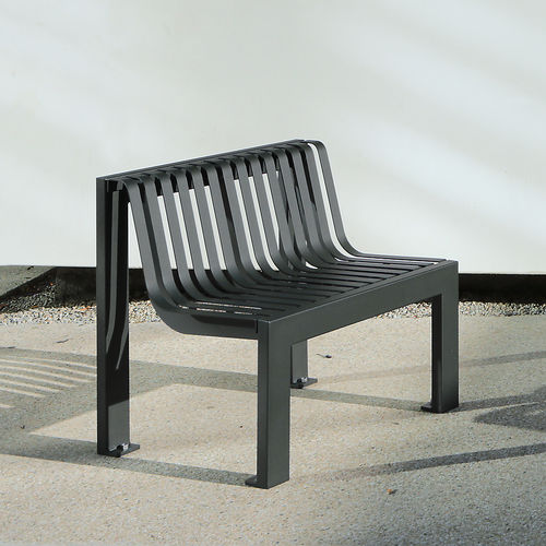 Fauteuil urbain contemporain - SYNERGIE - univers & cité | mobilier urbain - en acier / en acier / pour espace public