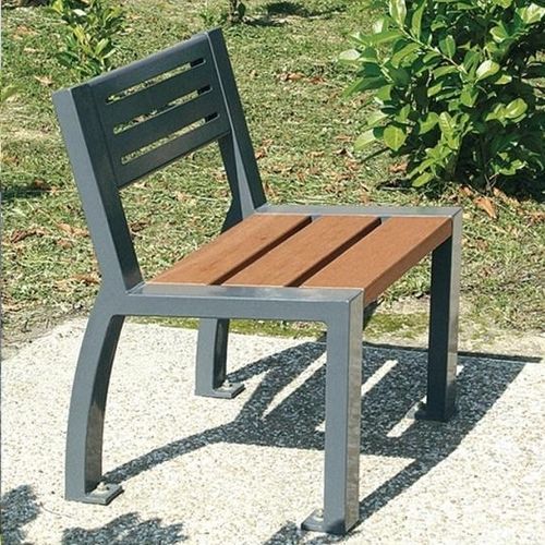 Fauteuil urbain contemporain - CLÉA  - univers & cité | mobilier urbain - en bois / en acier / pour espace public