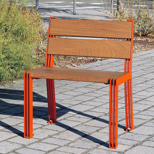 Fauteuil urbain contemporain - ARLO - univers & cité | mobilier urbain - en bois / en acier thermolaqué / pour espace public