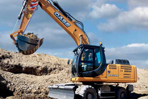 Pelle intermédiaire - WX218  - Case Construction - sur pneus / Tier 3 / pour chantier