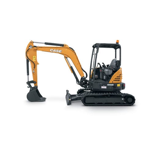 Pelle mini - CX33C - Case Construction - sur chenilles / pour chantier / diesel