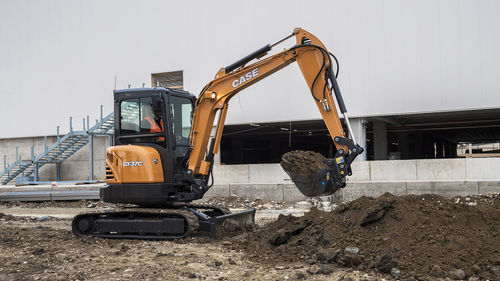 Pelle mini - CX37C - Case Construction - sur chenilles / pivotante / pour chantier