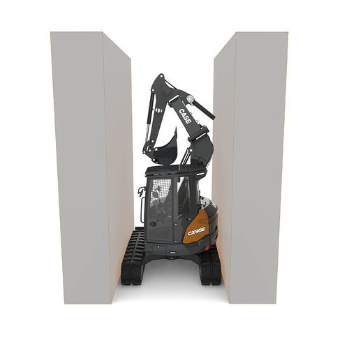 Pelle hydraulique intermédiaire - CX95E - Case Construction - sur chenilles / compacte / diesel