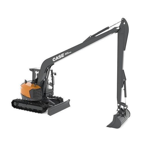 Pelle hydraulique intermédiaire - CX120E LR - Case Construction - sur chenilles / longue portée / diesel