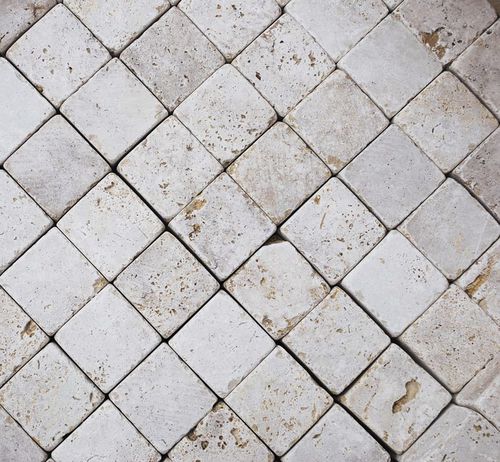 Pavé en pierre naturelle - TRAVERTINE - Cave Gontero s.r.l. Unipersonale - carrossable / pour espace public