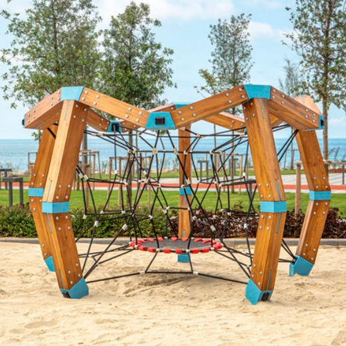 Grimpeur pour aire de jeux - SPIDER GROUP - Cemer Kent Ekipmanlari San. Tic. Ltd. Sti - avec trampoline