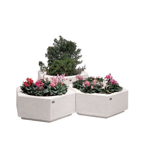 Jardinière en béton - ESAGONO ZAFFIRO - VASART URBAN DESIGN - hexagonale / contemporaine / pour espace public