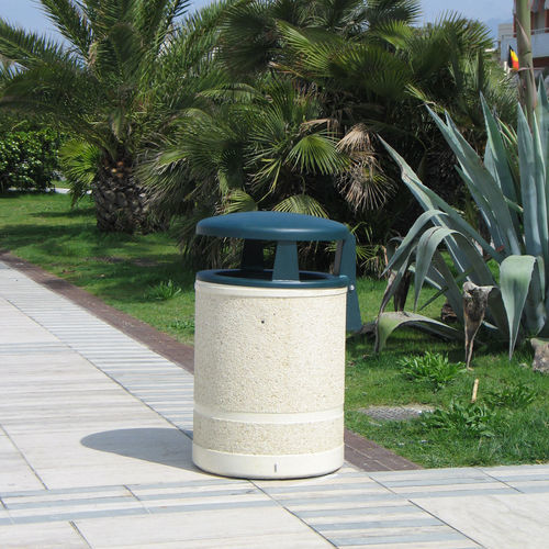 Poubelle publique - CESTONE - VASART URBAN DESIGN - en inox / en métal peint / en béton