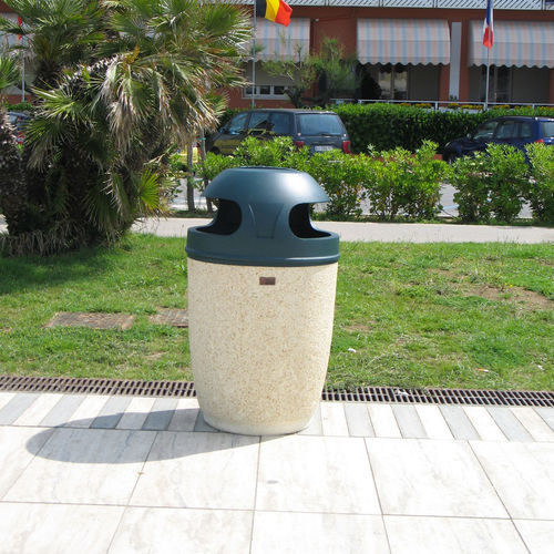 Poubelle publique - GIOVE - VASART URBAN DESIGN - en inox / en ABS / en béton
