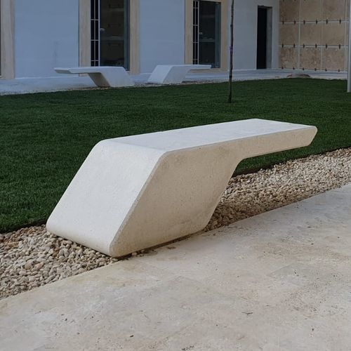Banc public contemporain - MIX - VASART URBAN DESIGN - en bois / en béton / sans dossier