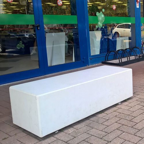 Banc public contemporain - METROPOLITAN - VASART URBAN DESIGN - en bois / en béton / avec dossier