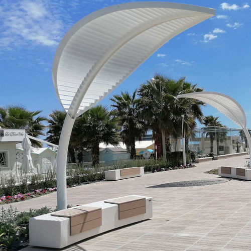 Abri multifonction pour espace public - Leaf - VASART URBAN DESIGN - pour les zones urbaines / pour établissement public