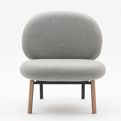 Chauffeuse de style scandinave - ANDROMÈDE - SOCA - en tissu / en métal / en chêne