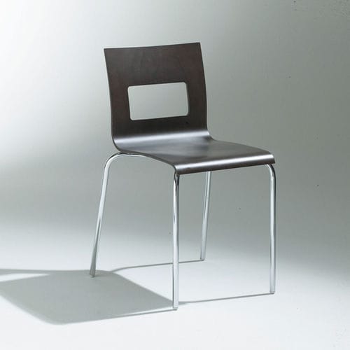 Chaise de restaurant contemporaine - PREMIUM - SOCA - d'intérieur / en hêtre / en chêne