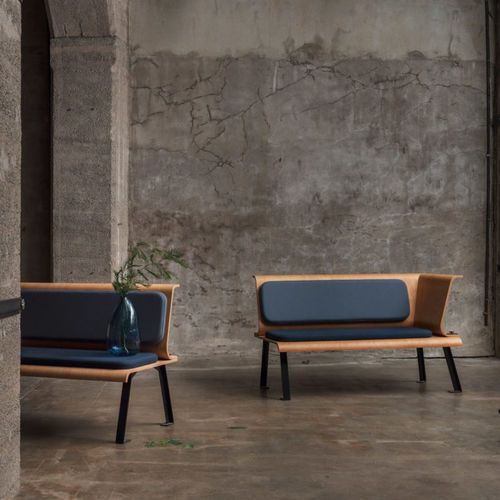 Banc contemporain - ENDLESS SUMMER - SOCA - en bois / en métal / en tissu