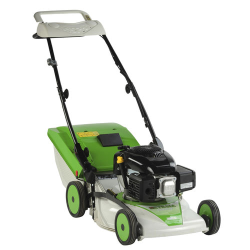 Tondeuse à gazon à conducteur marchant - DUOCUT 46 RMCS - Etesia S.A.S. - à essence / ramasseuse