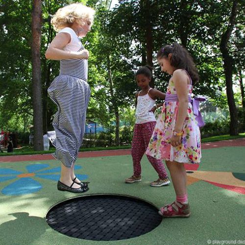 Trampoline pour aire de jeux - LOOP - Eurotramp Trampoline Kurt Hack GmbH - rond / d'extérieur